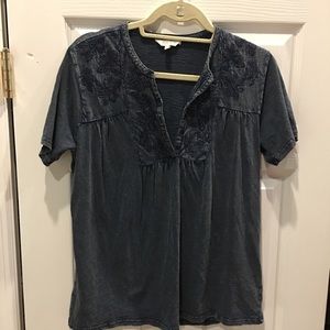 Blue cotton top. Lucky Brand